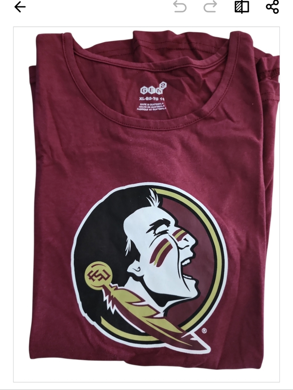 NWT! GEN 2 FLORIDA STATE TEE SHIRT GIRLS
